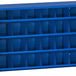 Boltreol blålakeret metal 800Ã560Ã220mm, 24 rum